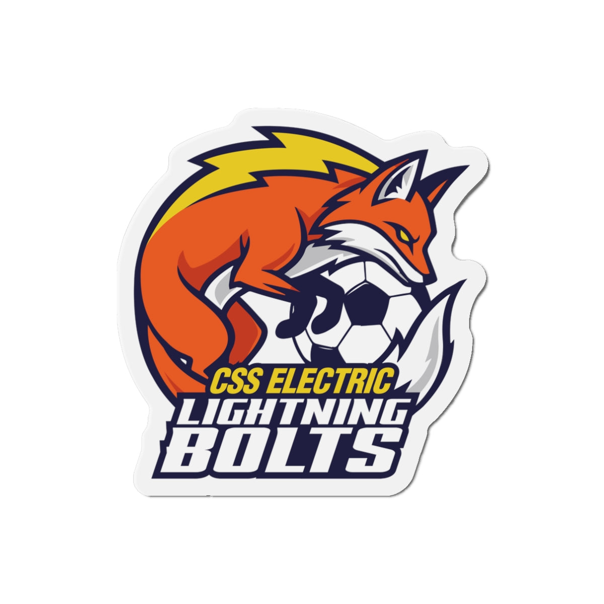 Lightning Bolts Die-Cut Magnet