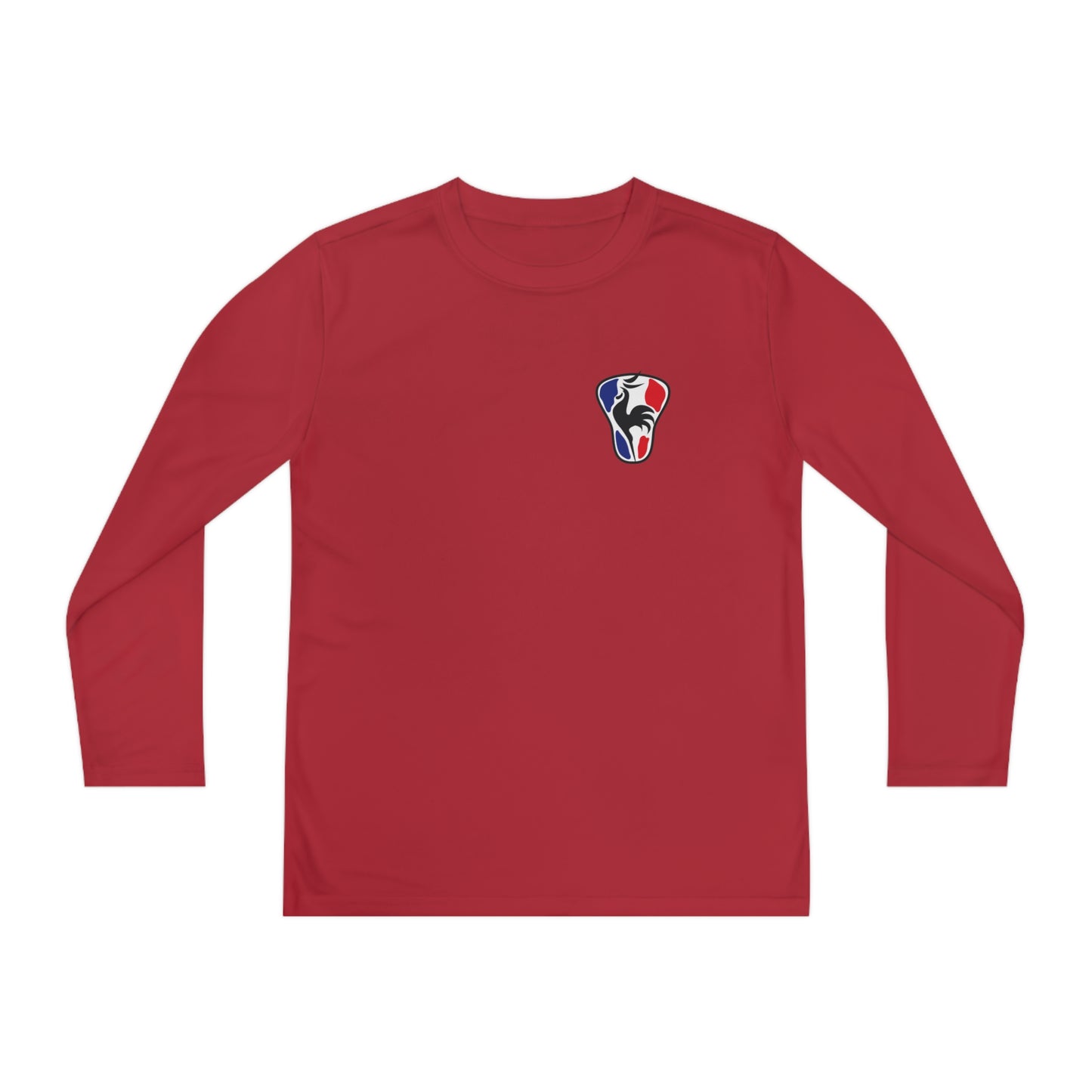 Youth France Lacrosse Sport-Tek Performance Long Sleeve Shirt