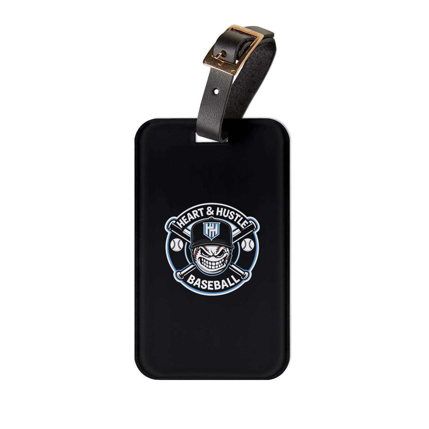 Heart and Hustle Baseball Luggage Tag