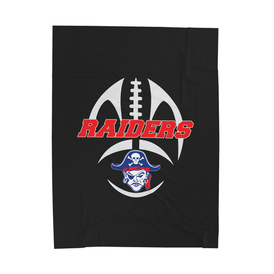 Fairport Football and Cheer Velveteen Plush Blanket