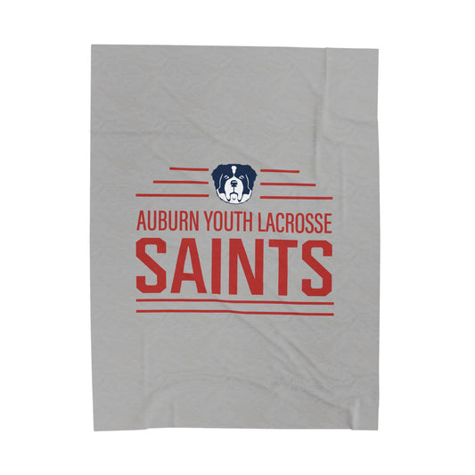 Auburn Youth Lacrosse Velveteen Plush Blanket (60 x 80)