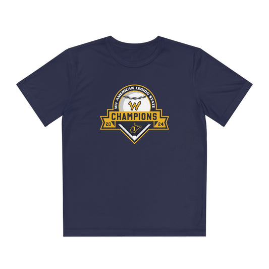 Youth Wheeling Post 1 Sport-Tek Performance Tee