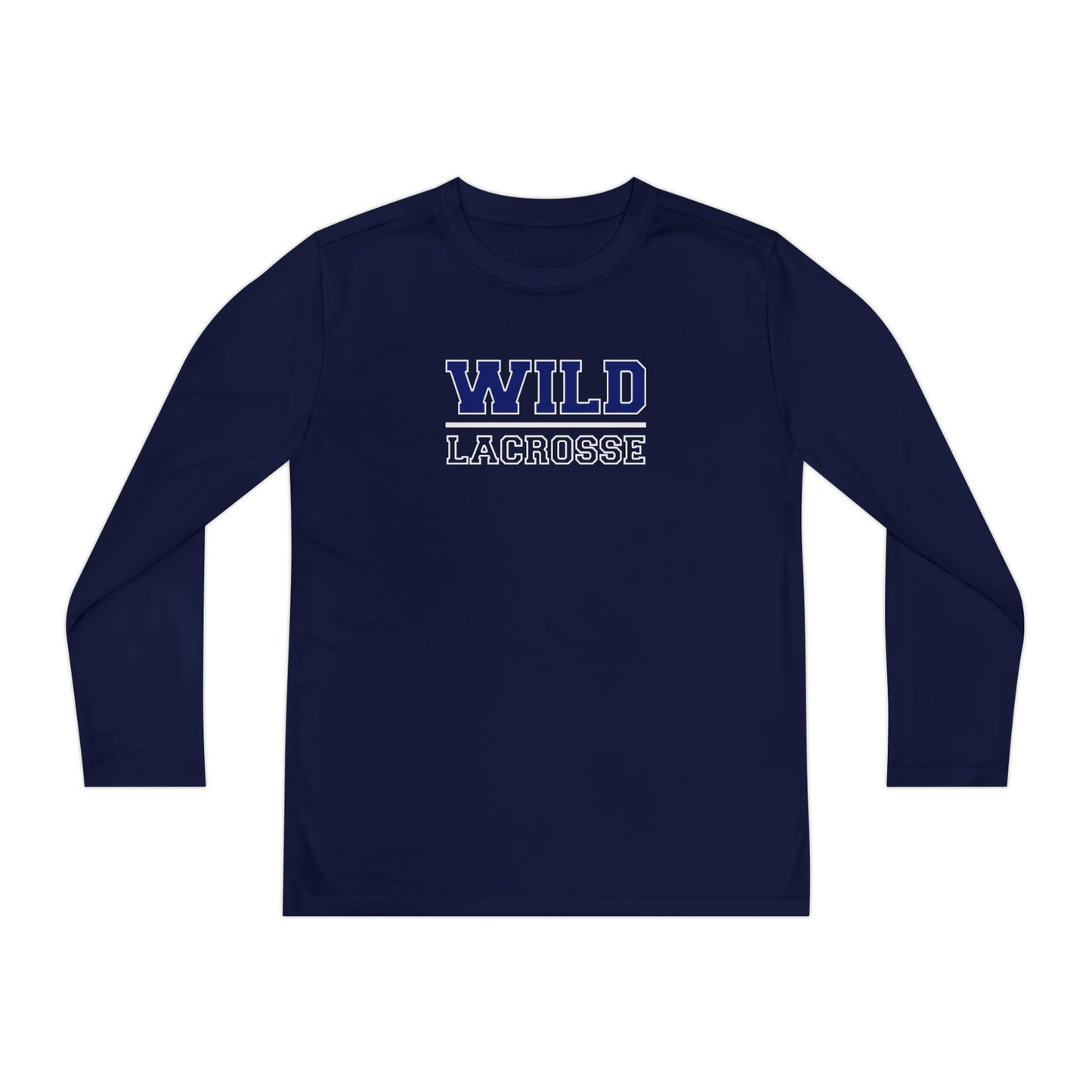Youth Missoula Wild Lacrosse Sport-Tek Performance Long Sleeve Shirt