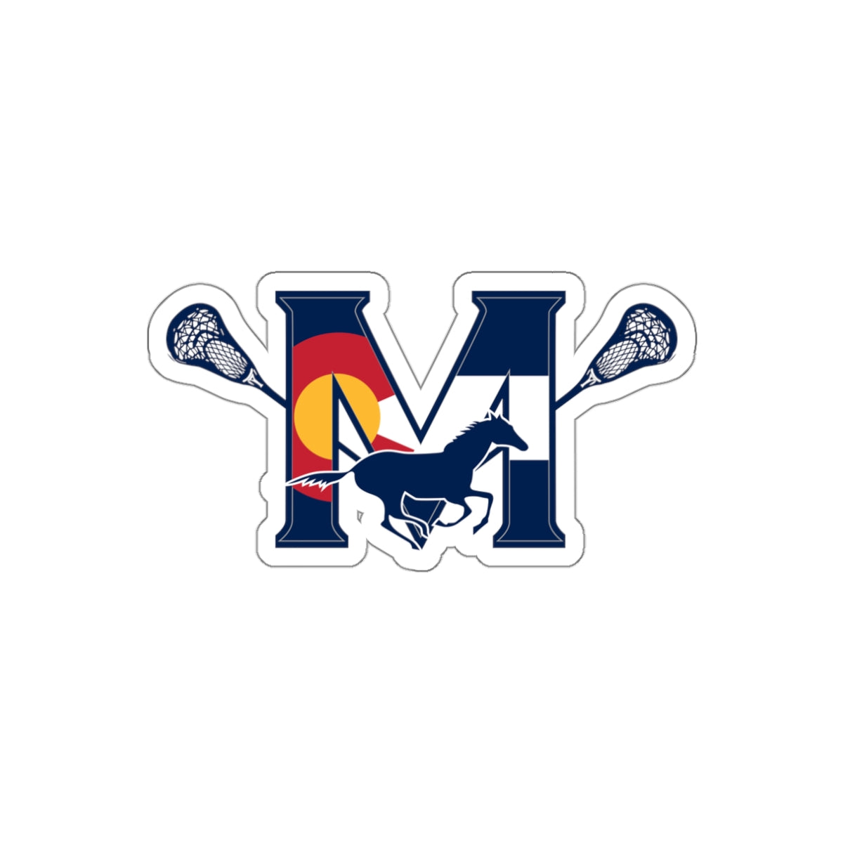 Mullen Lacrosse Die-Cut Sticker