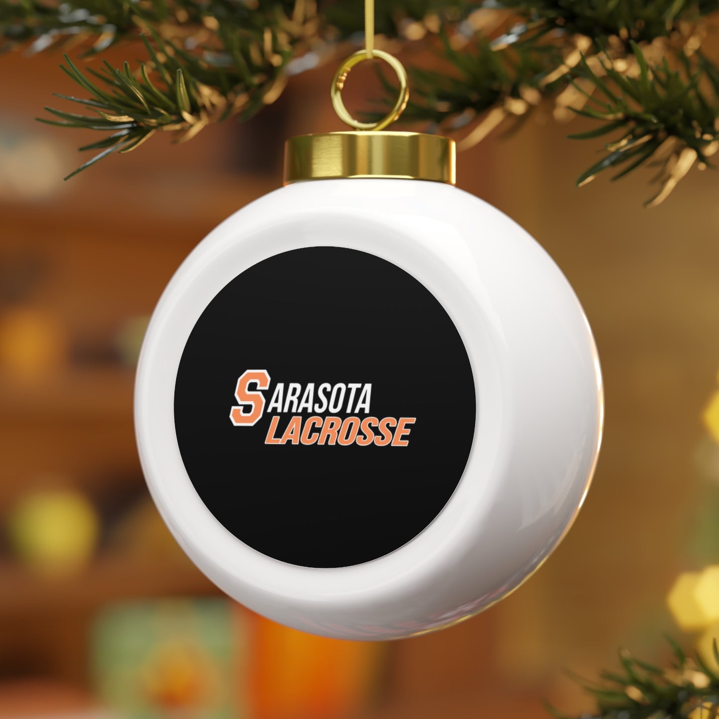 Sailors Lacrosse Christmas Ball Ornament