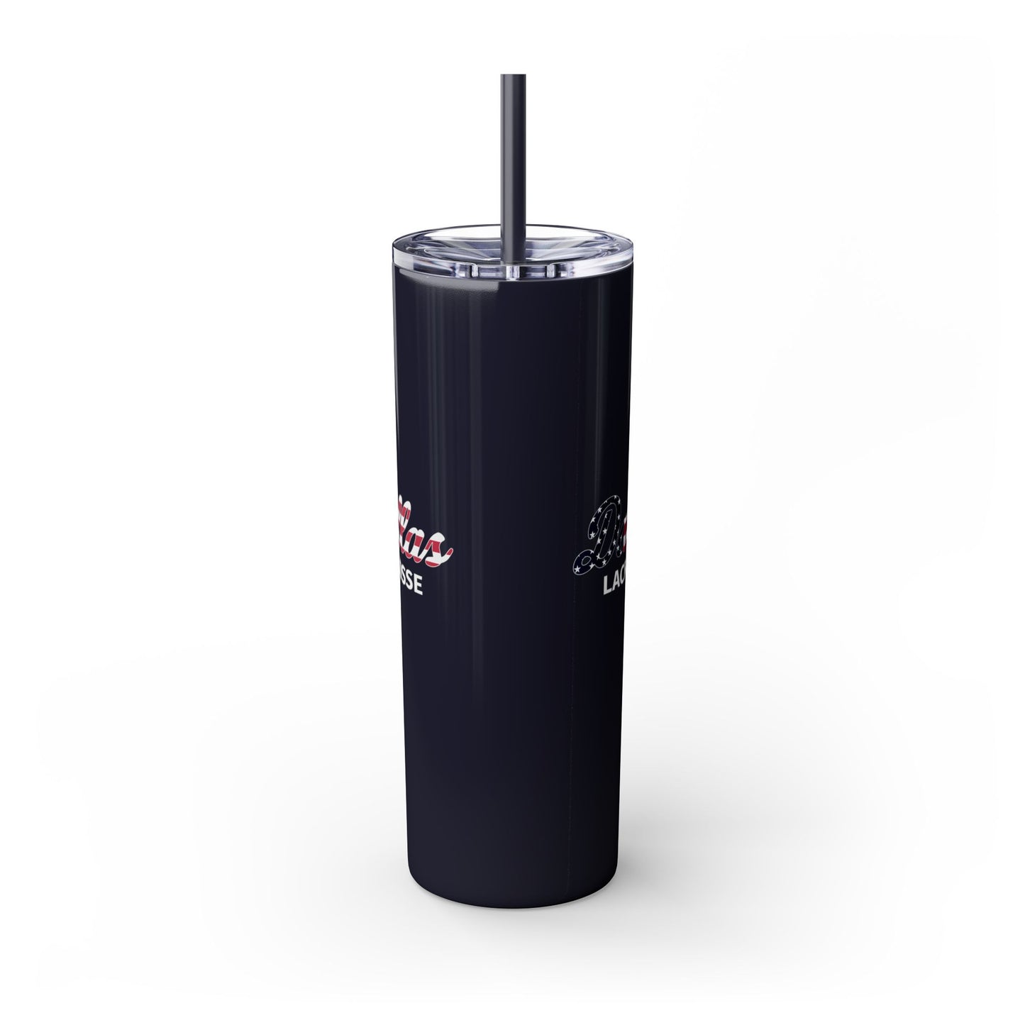 SMU Lacrosse Skinny Tumbler with Straw (20oz)