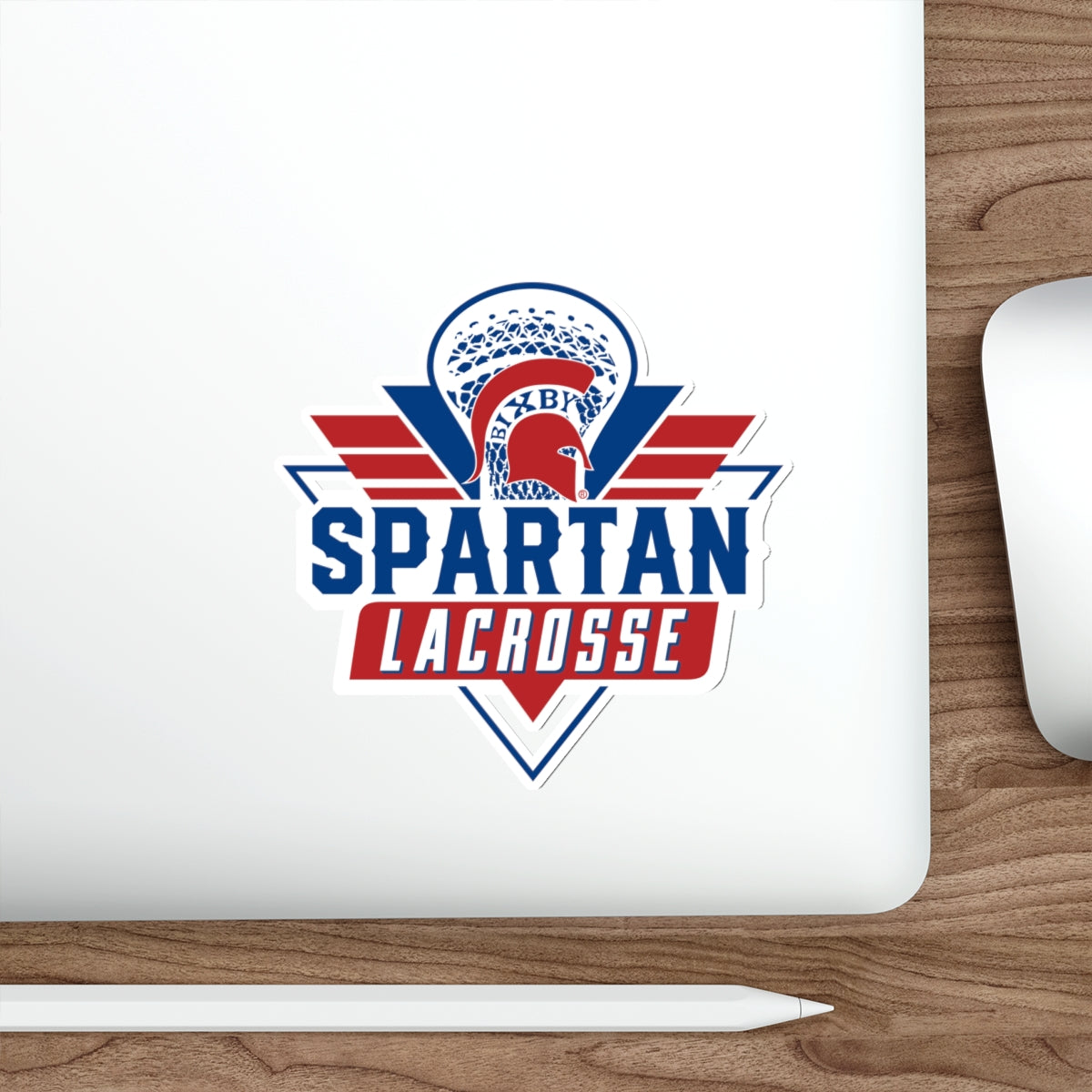 Bixby Spartan Lacrosse Die Cut Stickers