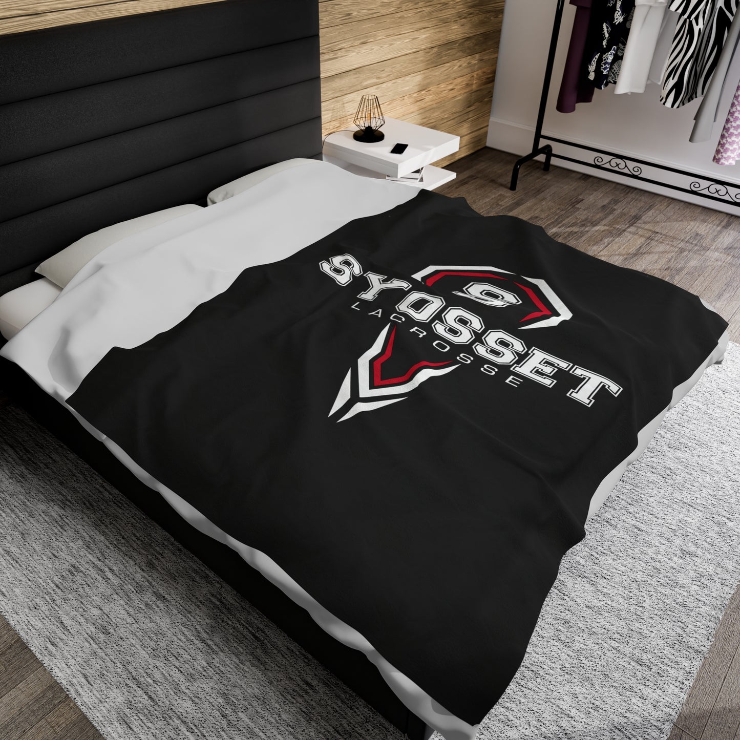 Syosset Lacrosse Velveteen Plush Blanket (60"x80")