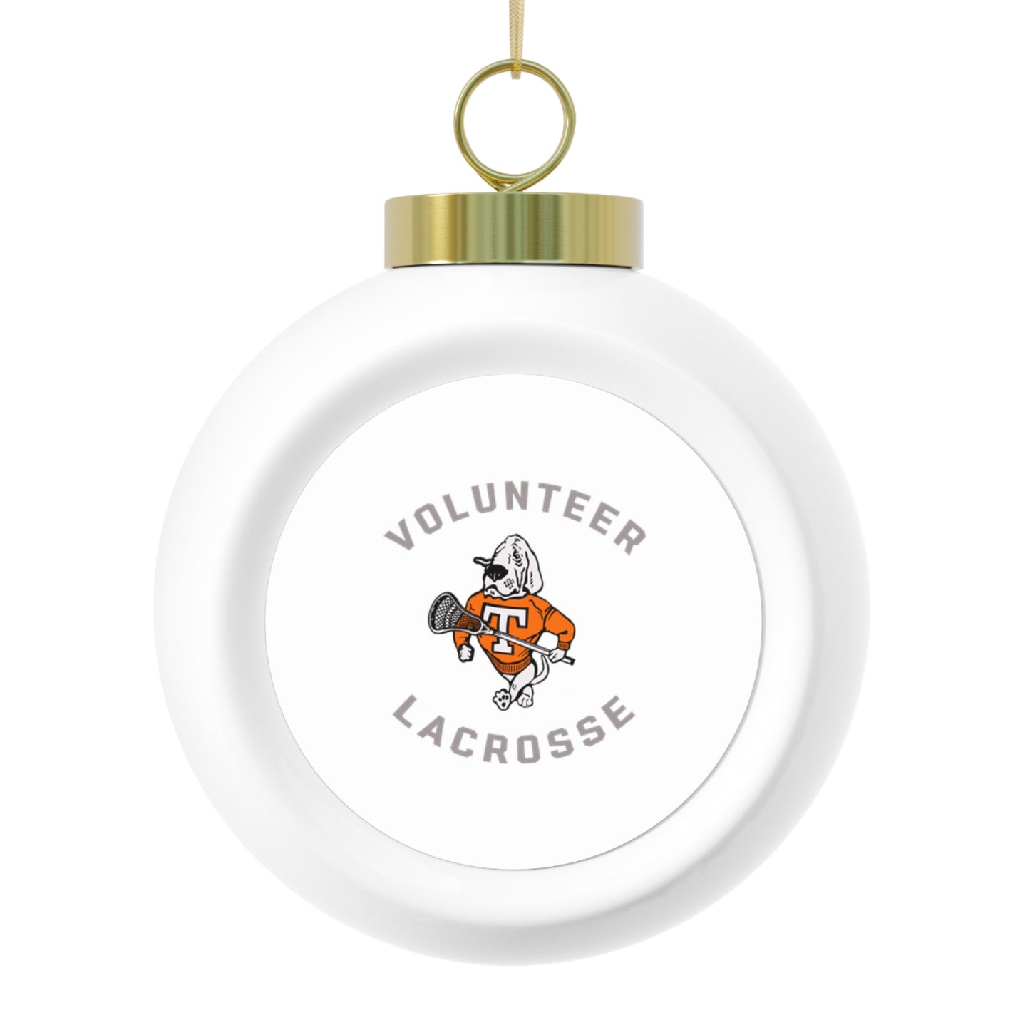 Tennessee Lacrosse Christmas Ball Ornament