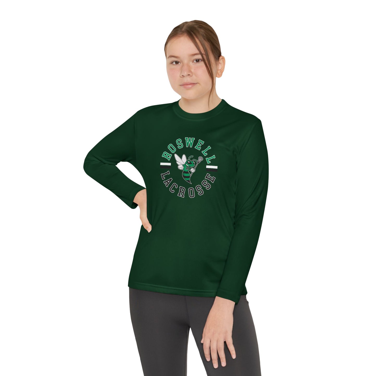Youth Jr Hornets Lacrosse Sport-Tek Performance Long Sleeve Shirt