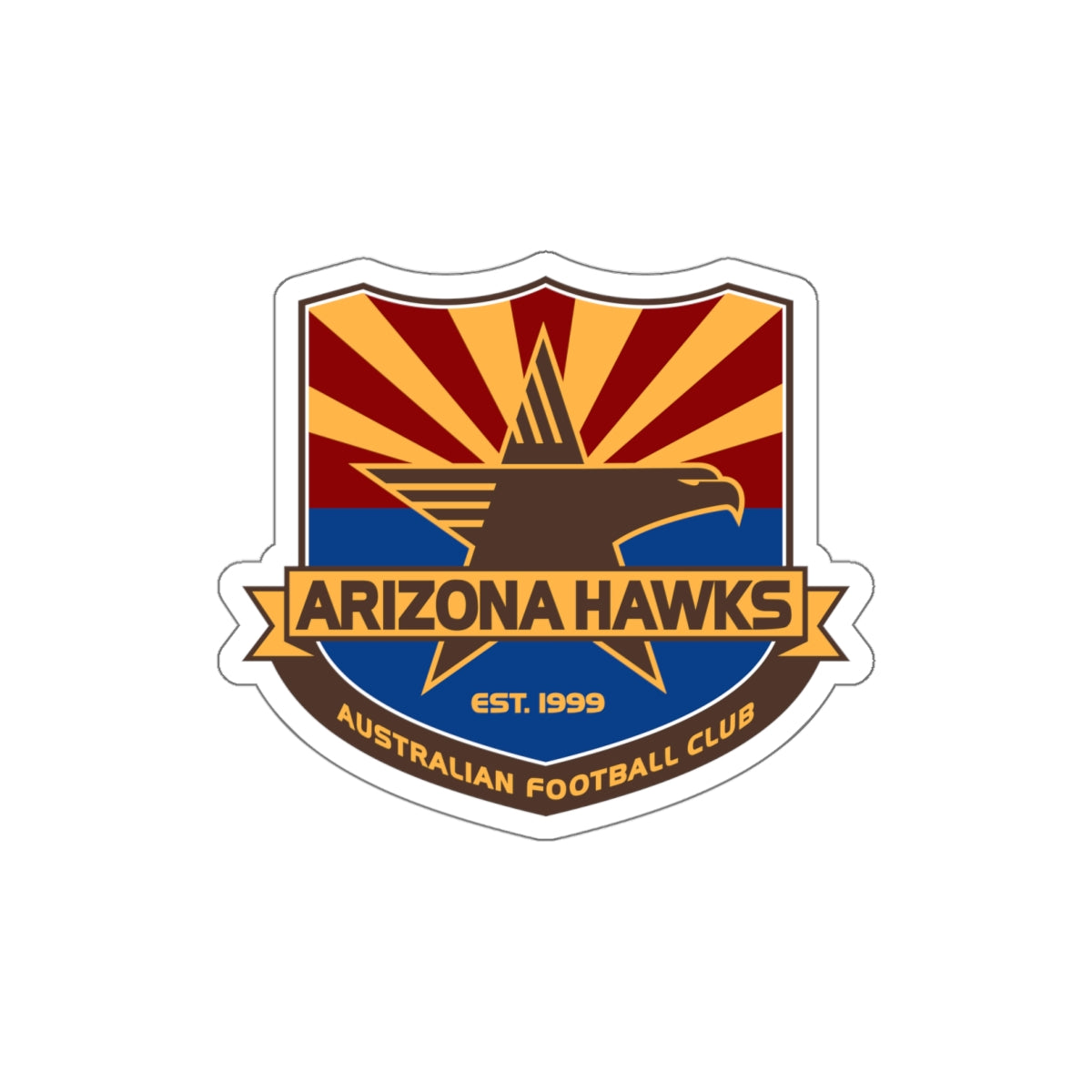 Arizona Hawks Australian Die-Cut Sticker