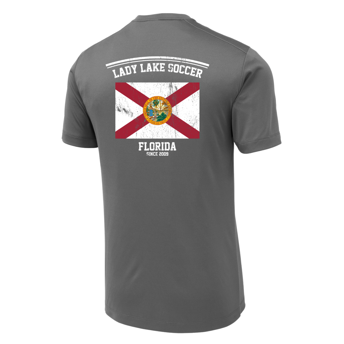 Adult Lady Lake Soccer Association Sport-Tek Posi-UV Pro Tee