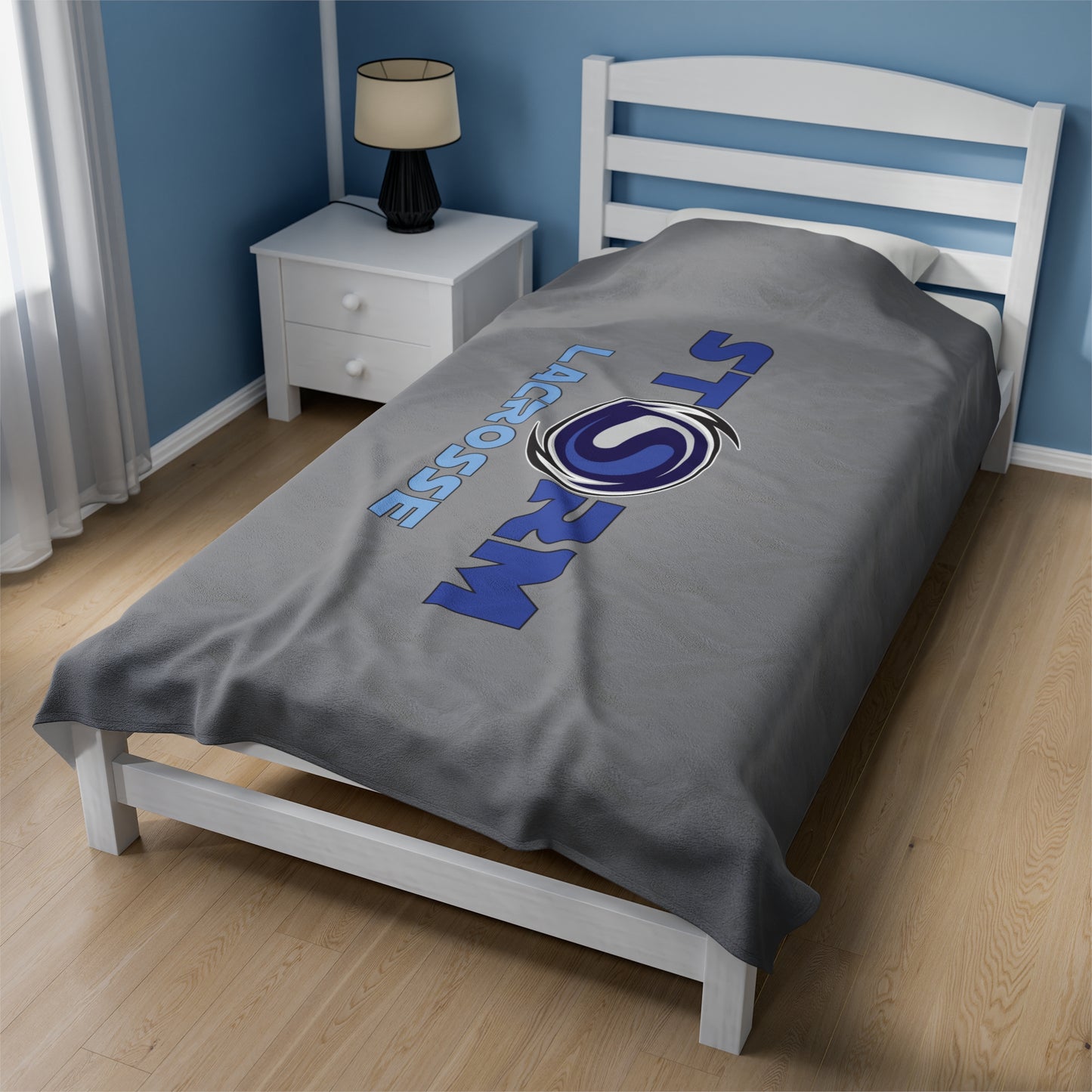Storm Lacrosse Velveteen Plush Blanket (60" x 80")