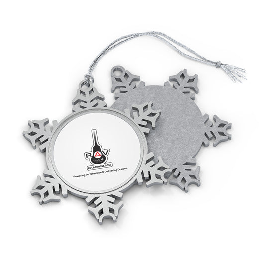RV Lacrosse Pewter Snowflake Ornament