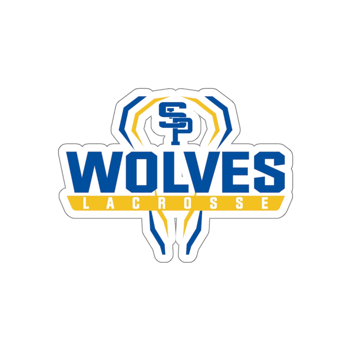 Saint Paul's Wolves Lacrosse Die Cut Stickers