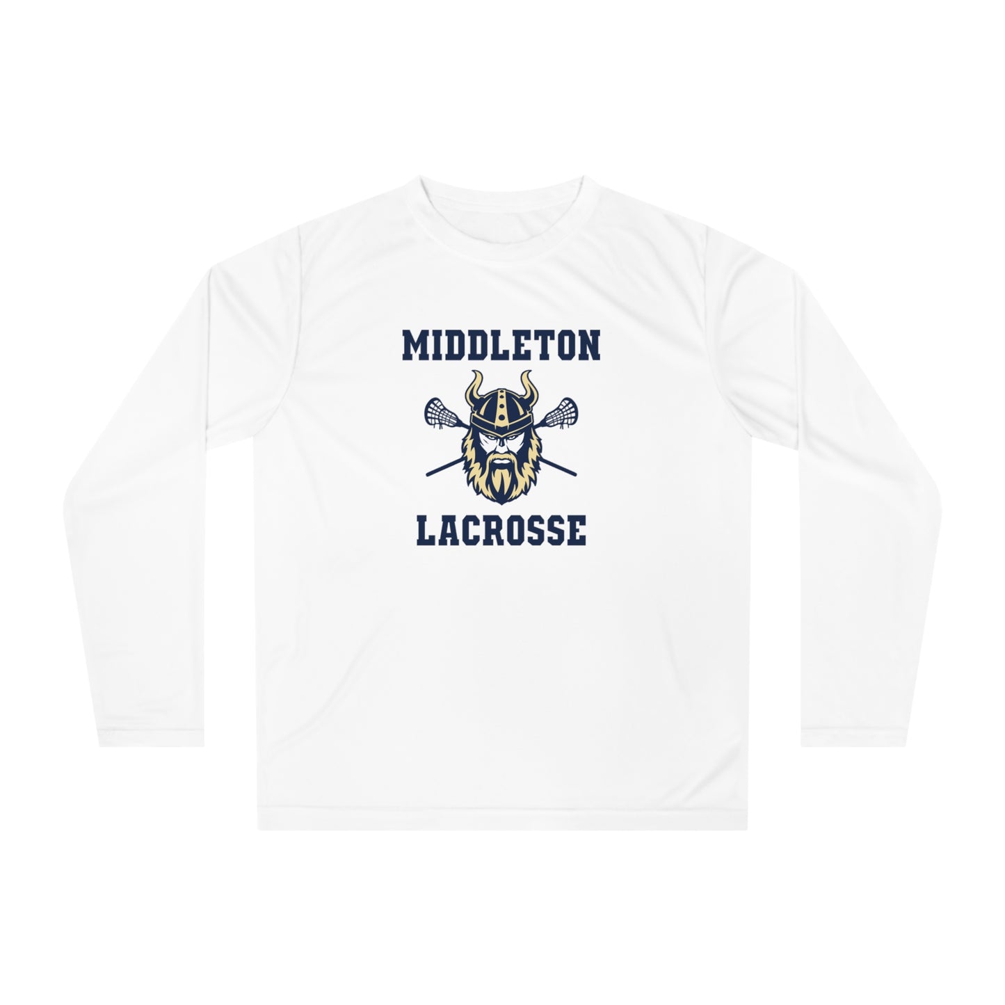 Adult Middleton Vikings Lacrosse Team 365 Performance Long Sleeve Shirt