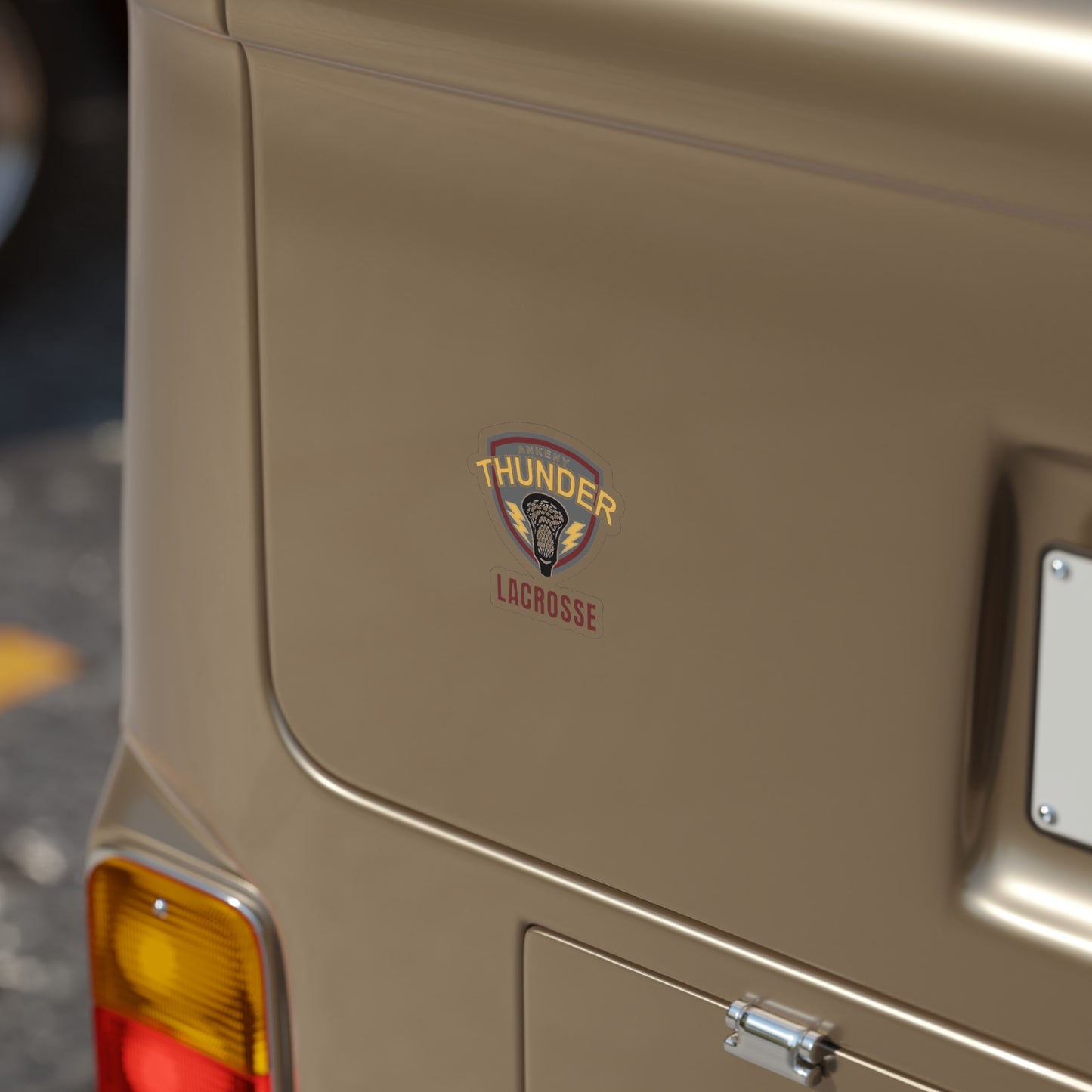 Thunder Transparent Die-Cut Outdoor Stickers (3"x3")