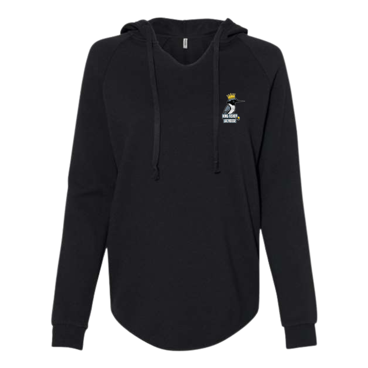 Womens Kingfisher Lightweight  Wash Hooded Sweatshirt