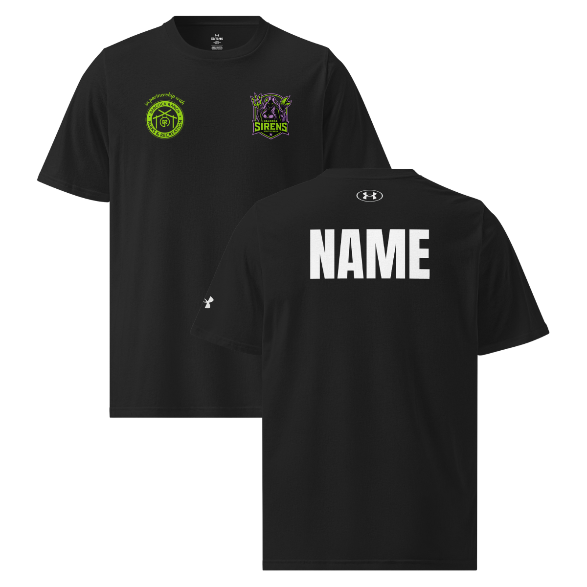 Personalizable - Adult Caloosa Sirens Under Armour Athletic T-Shirt