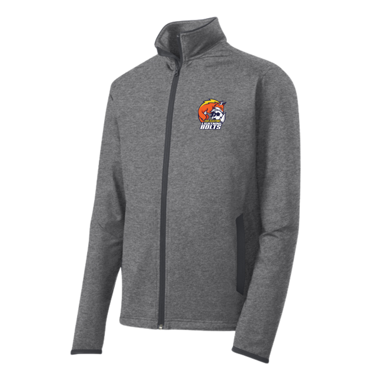 Adult Lightning Bolts Sport-Tek Sport-Wick Stretch Full-Zip Jacket