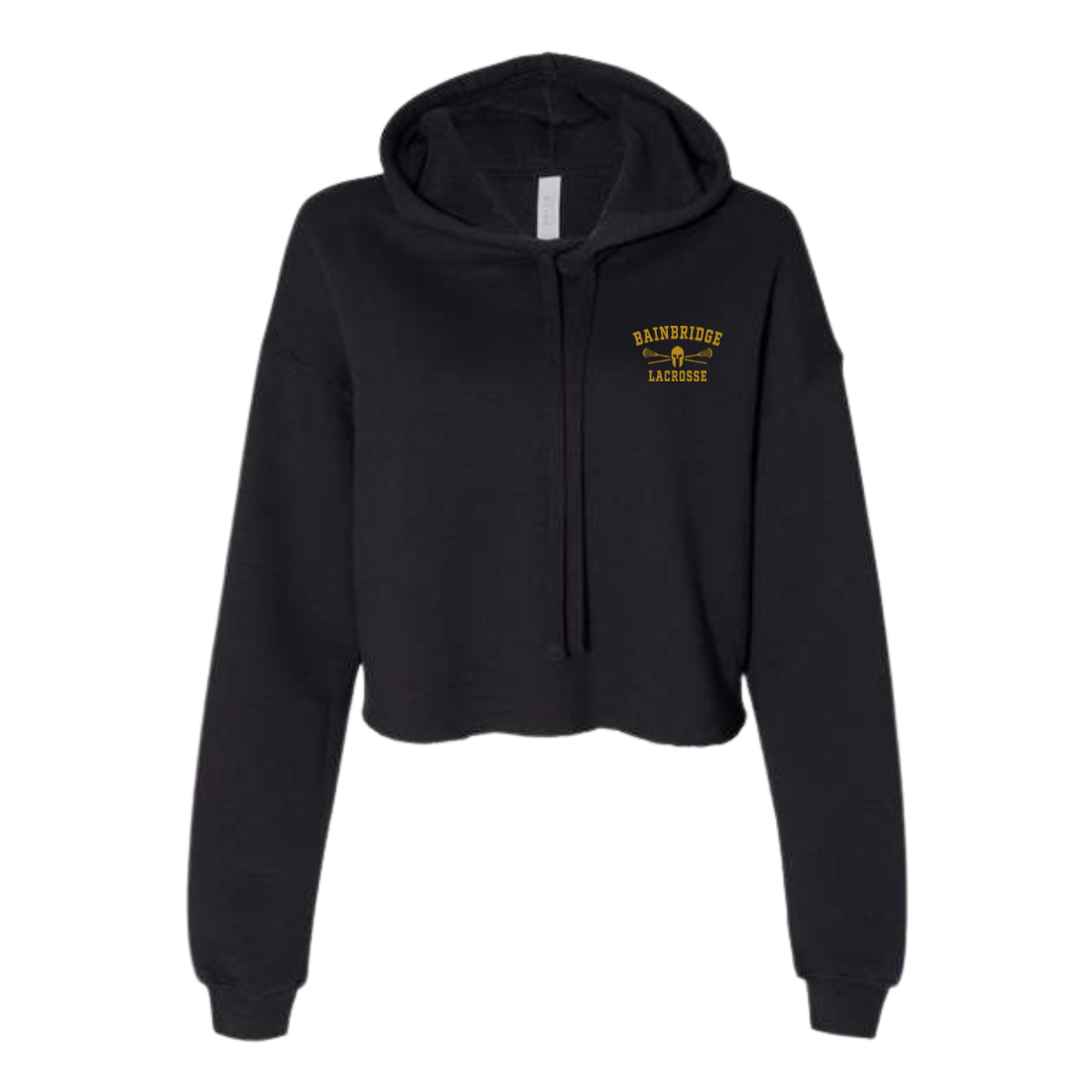 Women's Bainbridge Boys Lacrosse Bella + Canvas Cropped Hoodie