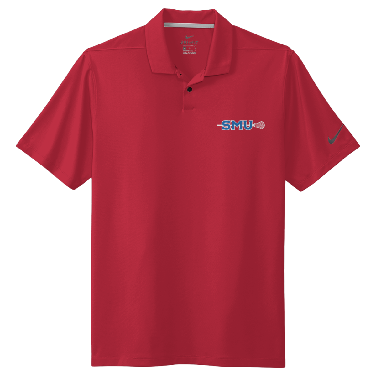 Adult SMU Lacrosse Nike Dri-Fit Vapor Polo