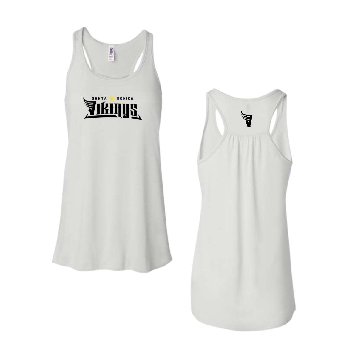Women's Santa Monica Vikings Flowy Racerback Tank