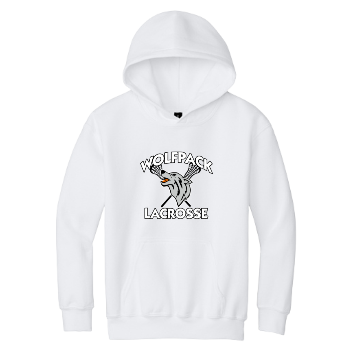 Youth Wolfpack Lacrosse Gildan Hoodie