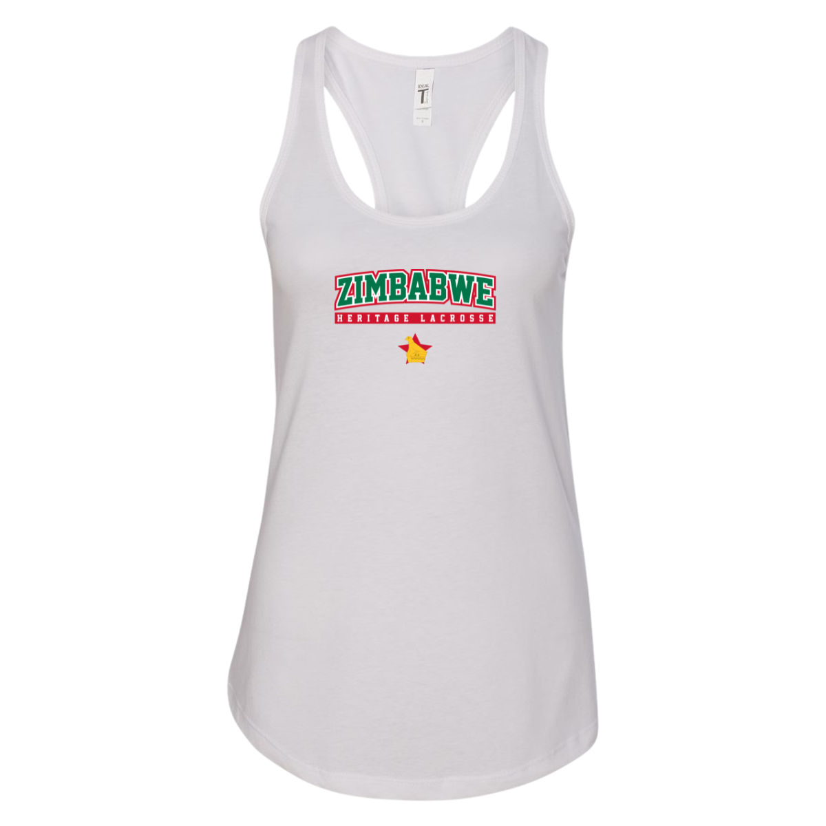 Women's Zimbabwe Lacrosse Ideal Racerback Tank
