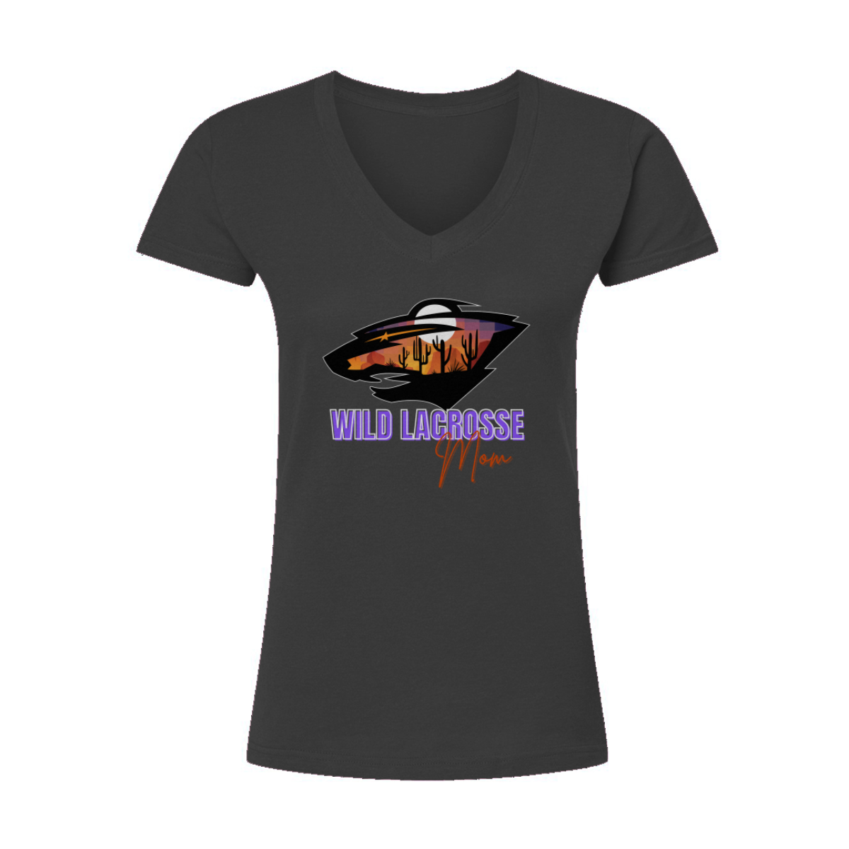 Women's WVW Lacrosse Tultex V-Neck T-Shirt