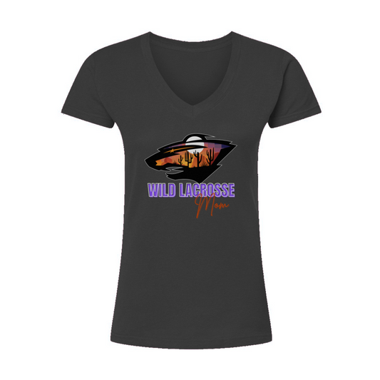 Women's WVW Lacrosse Tultex V-Neck T-Shirt