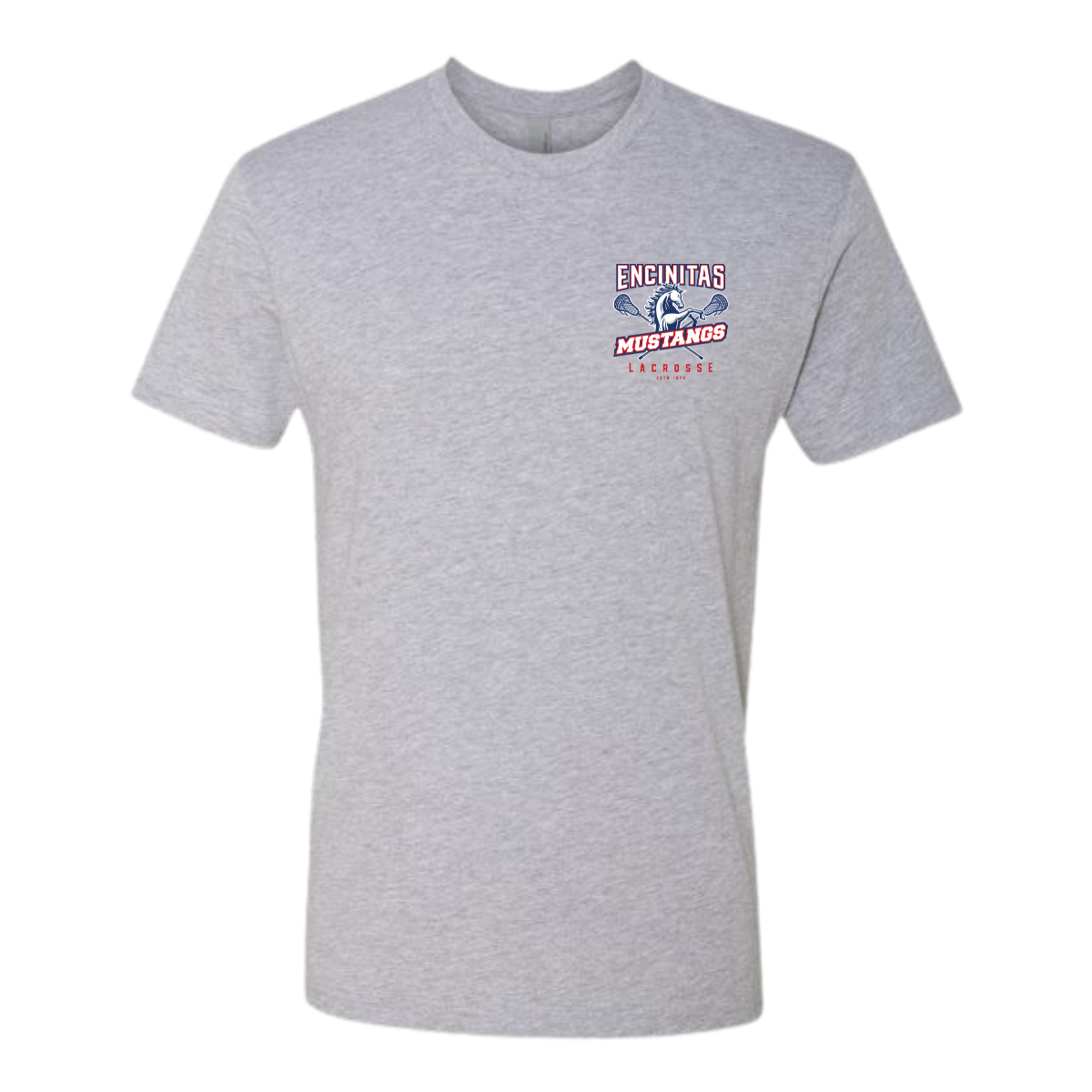 Adult Mustangs Lacrosse Next Level Cotton T-Shirt