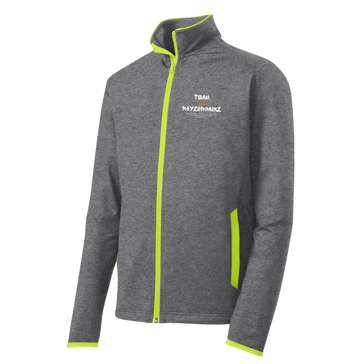 Adult Team Rayzorgainz Sport-Tek Sport-Wick Stretch Full-Zip Jacket