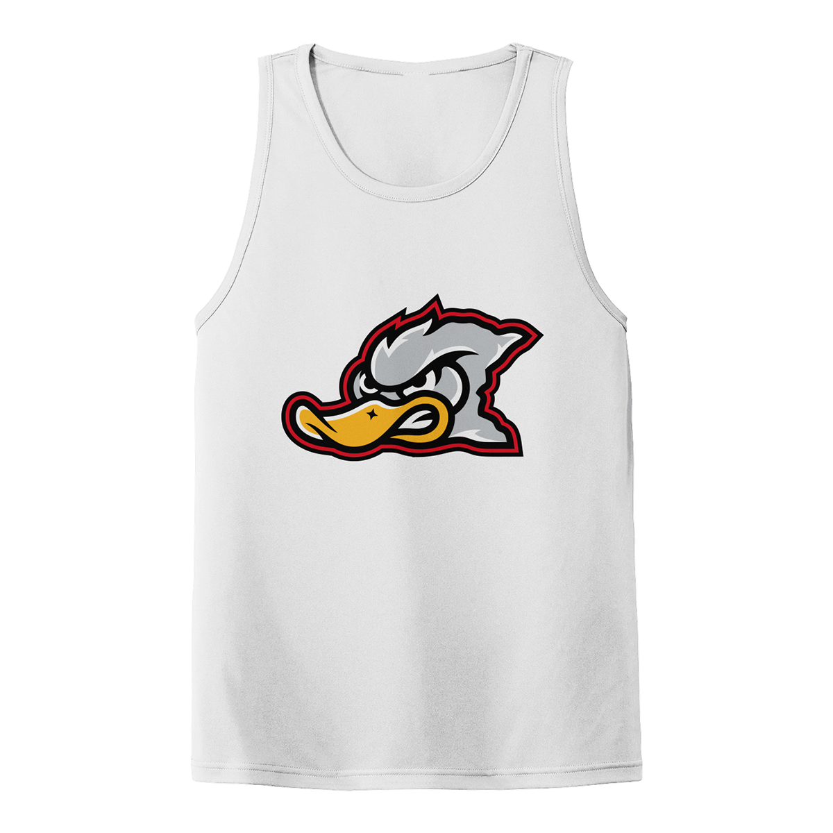 Adult Grey Duck Lacrosse Sport-Tek PosiCharge Competitor Tank