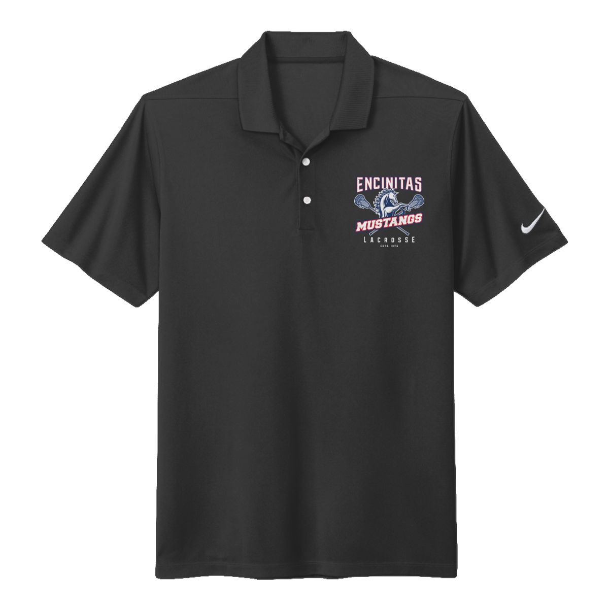 Adult Mustangs Lacrosse Nike Dri-FIT Micro Pique 2.0 Polo