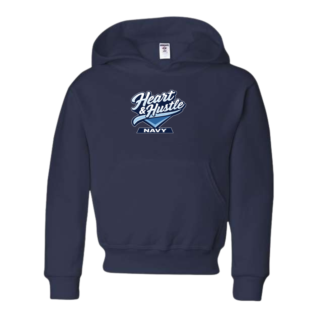 Youth Heart and Hustle Baseball Jerzees Nublend Hoodie