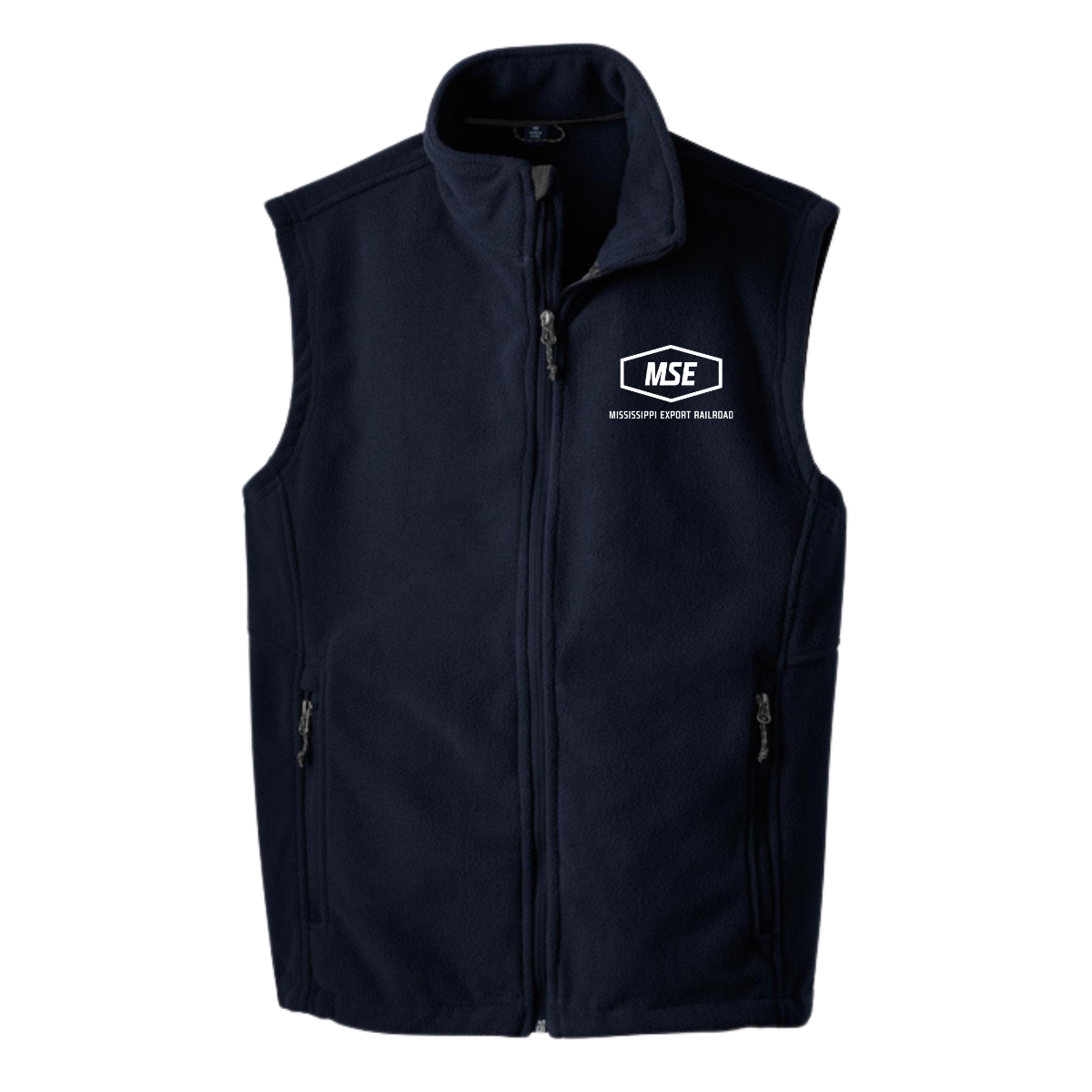 Adult Mississippi Export Railroad Port Authority Fleece Vest