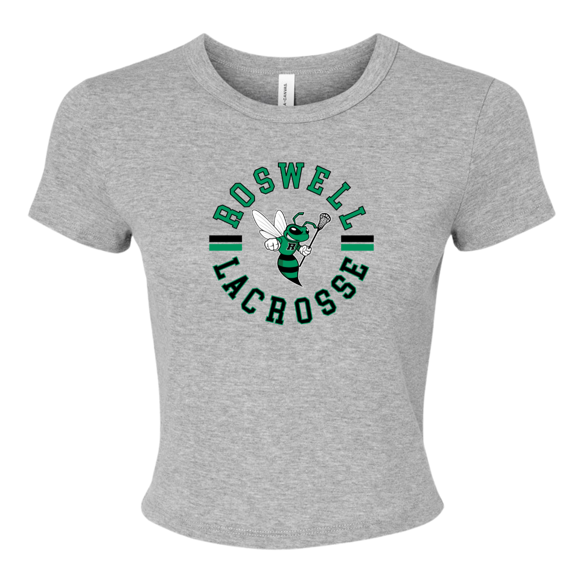 Women's Jr Hornets Lacrosse Bella + Canvas Micro Rib Baby Tee