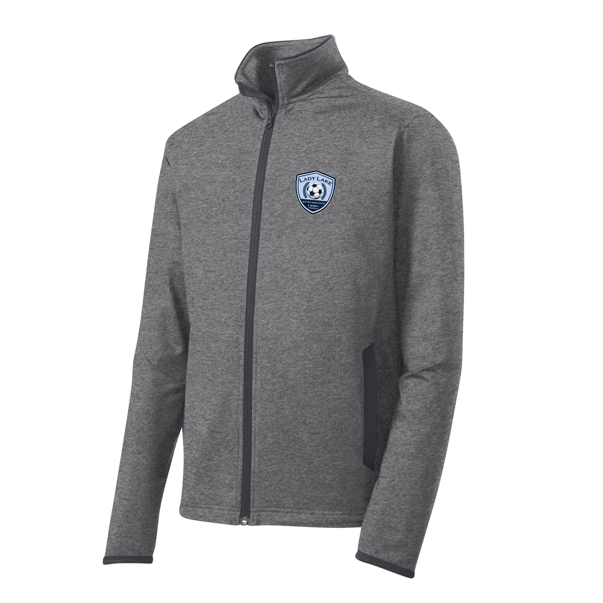 Adult Lady Lake Soccer Association Sport-Tek Sport-Wick Stretch Full-Zip Jacket