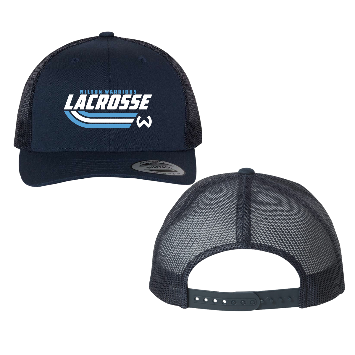 Wilton Lacrosse Yupoong Six-Panel Retro Trucker Cap