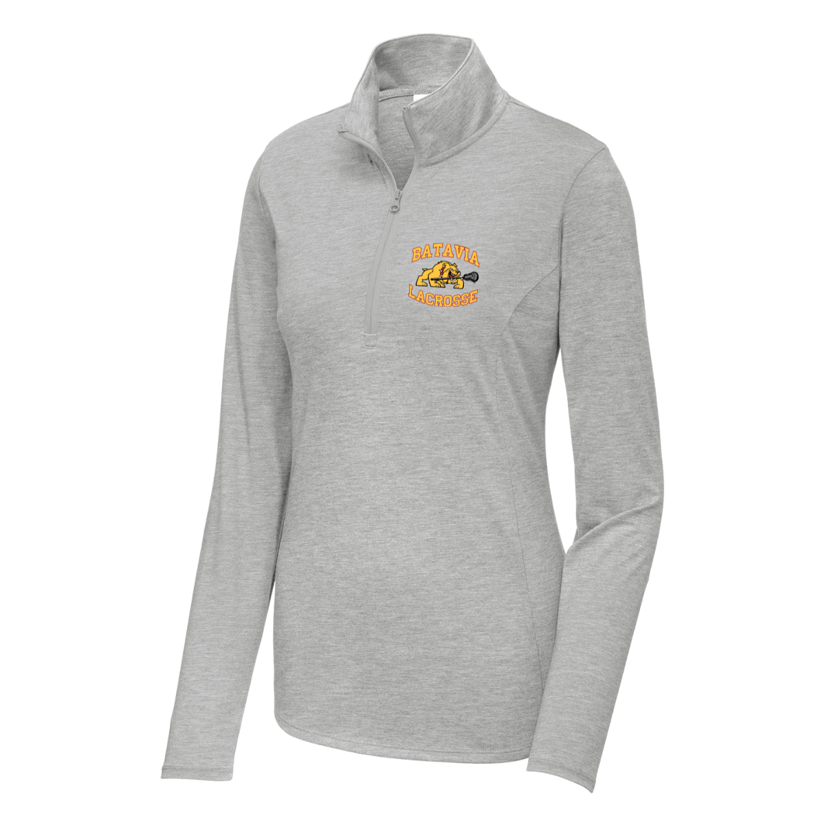 Women's Batavia Lacrosse PosiCharge Tri Blend Wicking 1/4 Zip