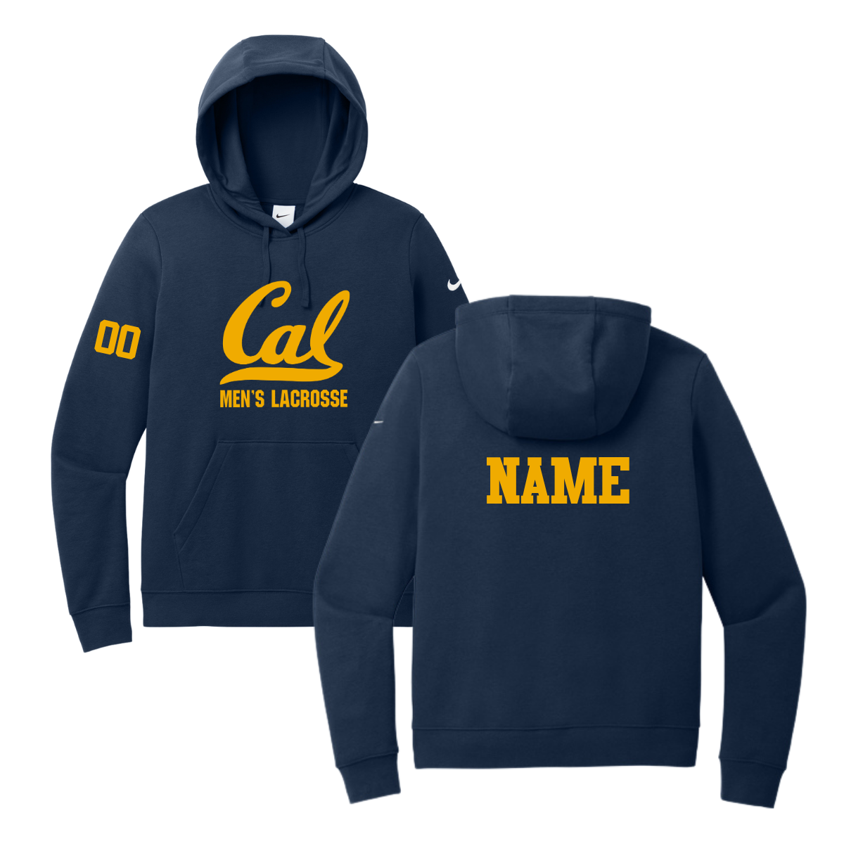 Women's Cal Men's Lacrosse Nike Club Fleece Hoodie
