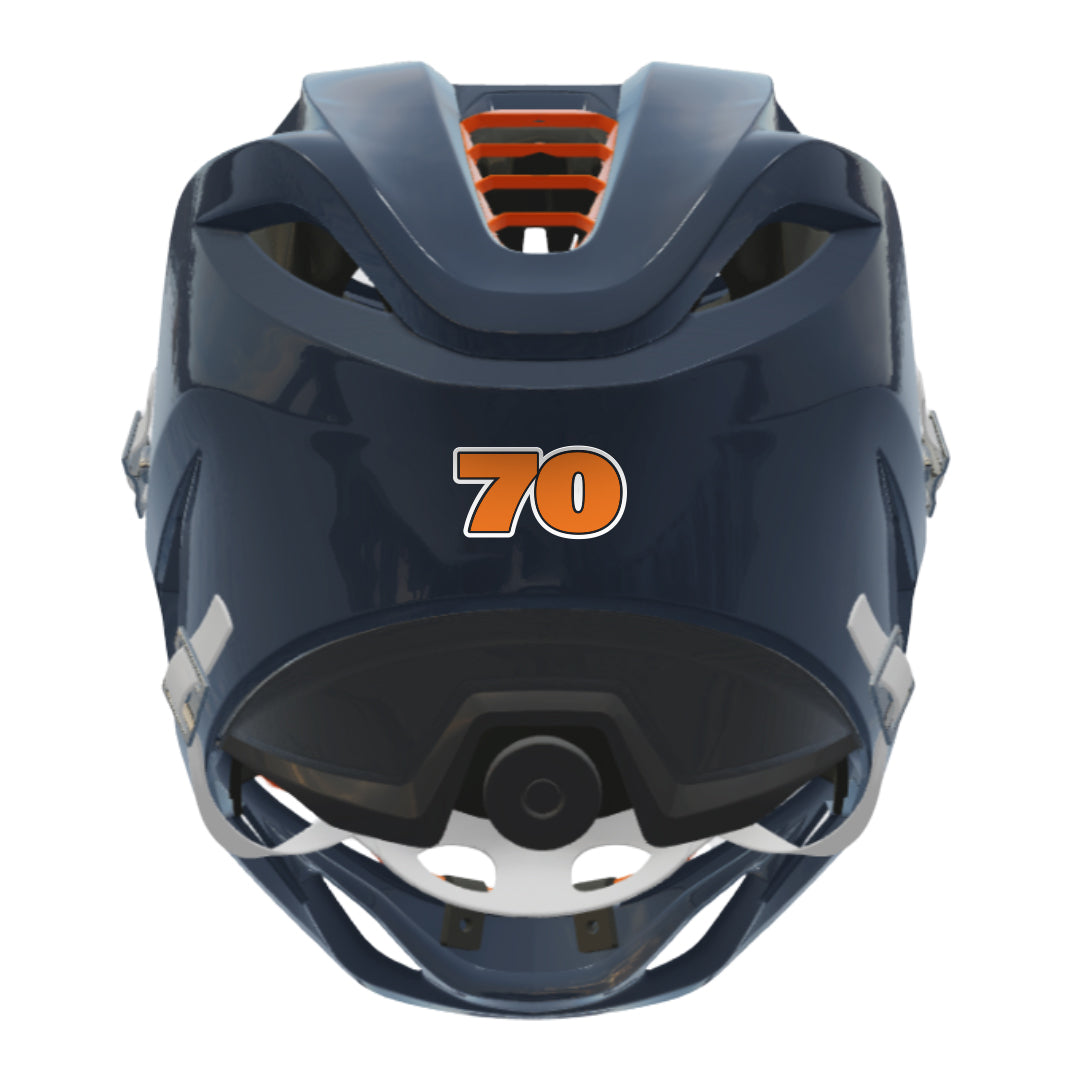 Ultimate Orange Warrior Burn X Helmet + Decals