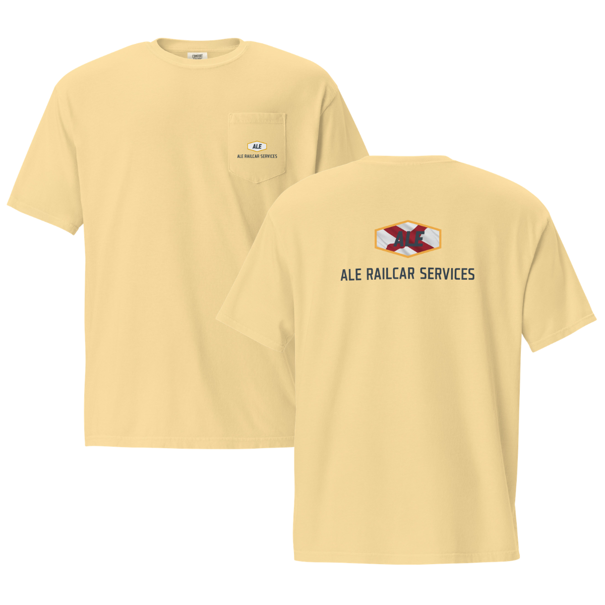 Adult ALE Railcar Services Comfort Colors Garment-Dyed Pocket T-Shirt