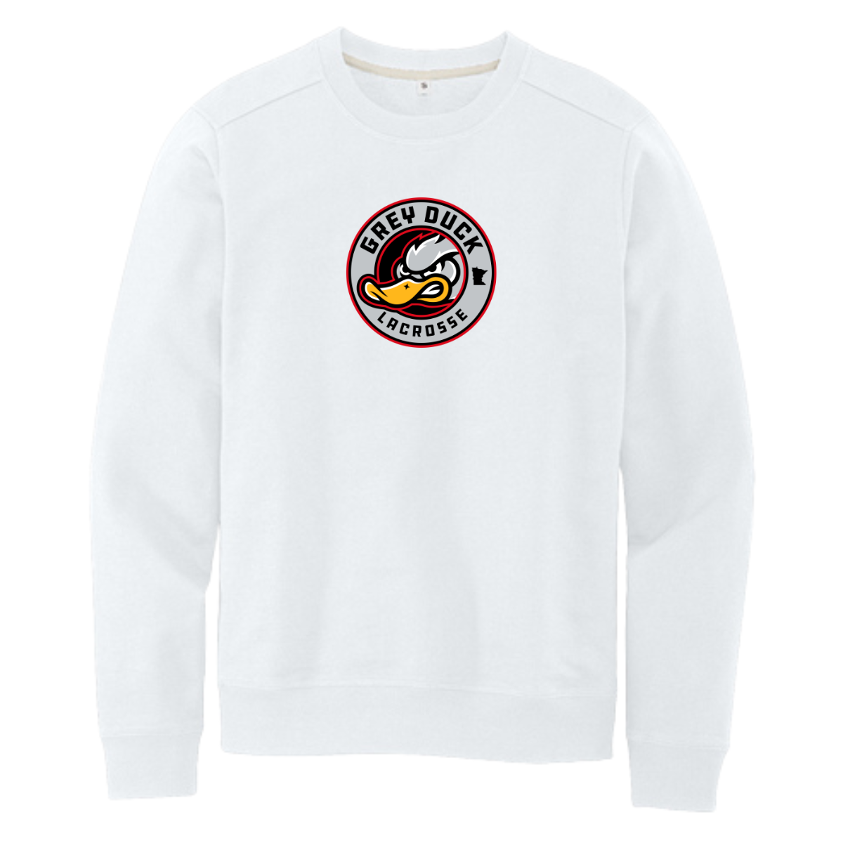 Adult Grey Duck Lacrosse District Re-Fleece Crew