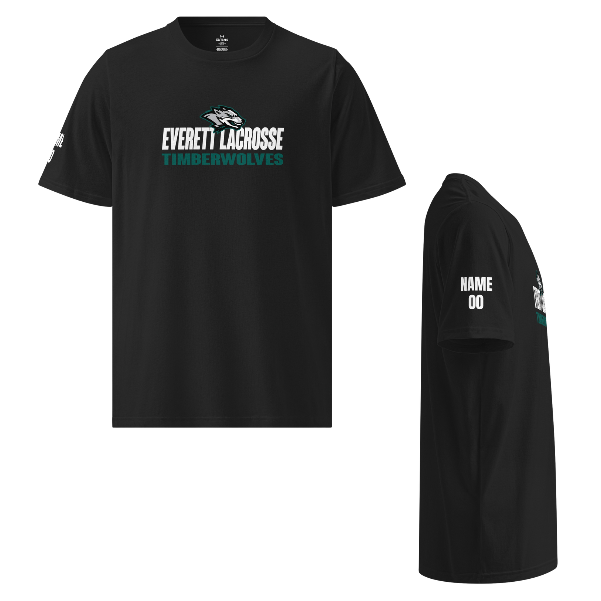 Personalized - Adult Everett Timberwolves Under Armour Athletic T-Shirt
