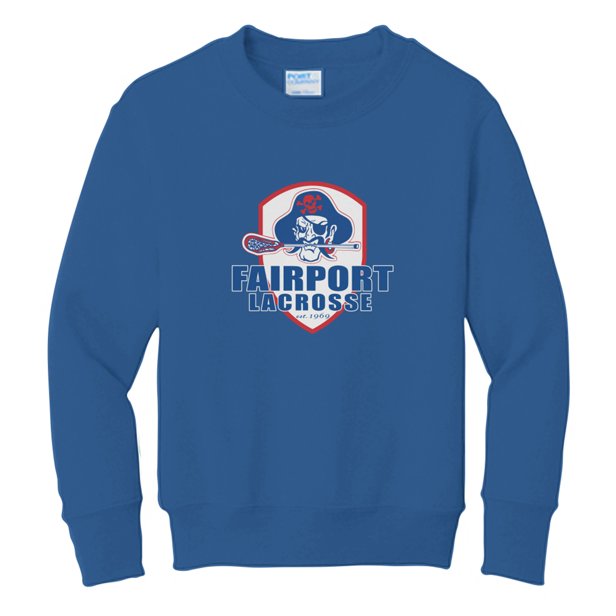 Youth Fairport Lacrosse Fleece Crewneck Sweatshirt