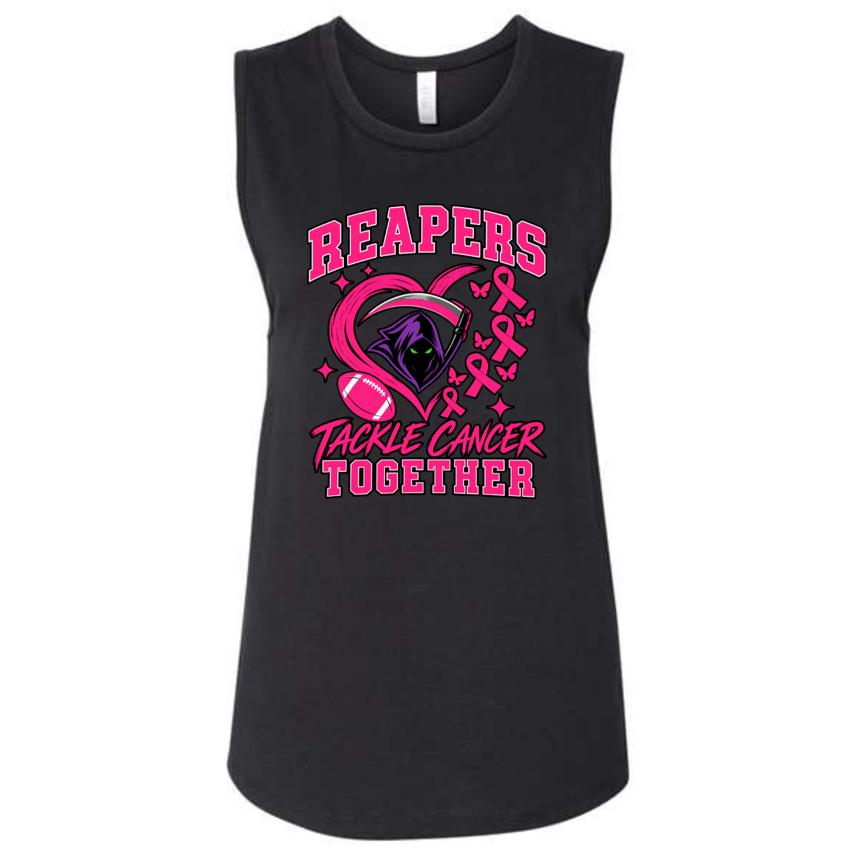 Women's Caloosa Reapers Football Bella + Canvas Jersey Muscle Tank