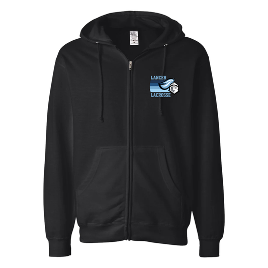 Adult Lancer Lacrosse Fleece Zip Up Hoodie