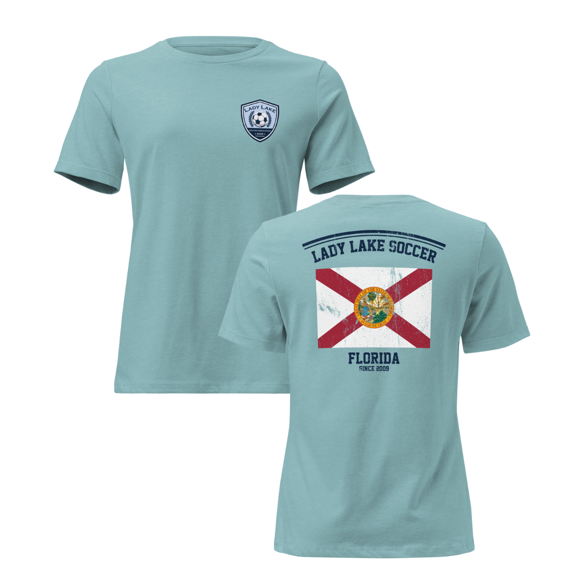 Women's Lady Lake Soccer Association Bella + Canvas Relaxed T-Shirt